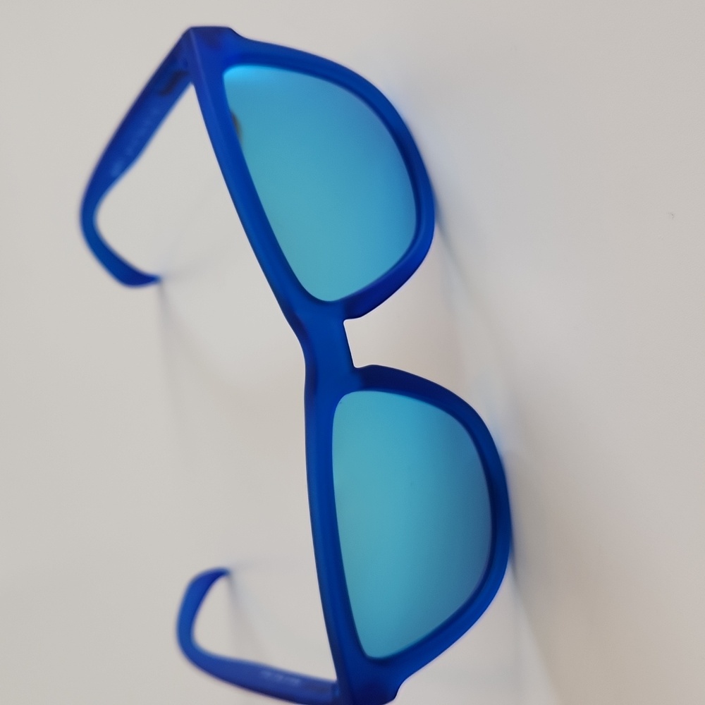 Blue Mirrored Wayfarer Sunglasses - Women
